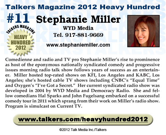 TALKERS 2012 Heavy Hundred #11: Stephanie Miller, WYD Media