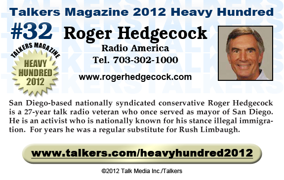 TALKERS 2012 Heavy Hundred #32: Roger Hedgecock, Radio America