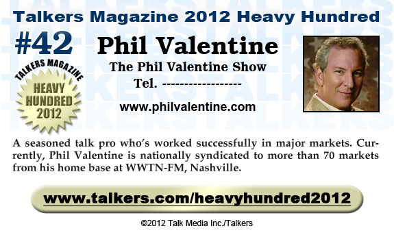 TALKERS 2012 Heavy Hundred #42: Phil Valentine, The Phil Valentine Show