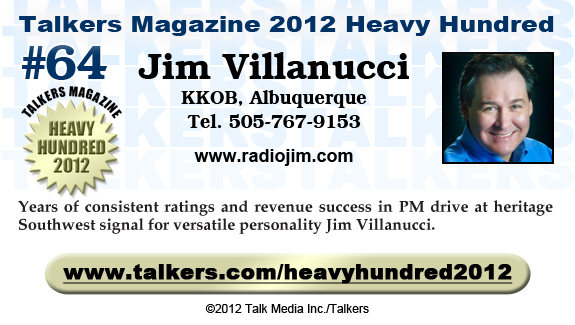 TALKERS 2012 Heavy Hundred #64: Jim Villanucci, KKOB, Albuquerque