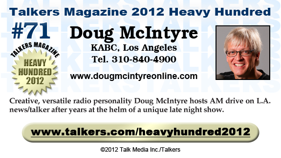 TALKERS 2012 Heavy Hundred #71: Doug McIntyre, KABC, Los Angeles