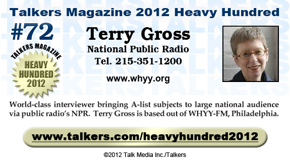 TALKERS 2012 Heavy Hundred #72: Terry Gross, National Public Radio