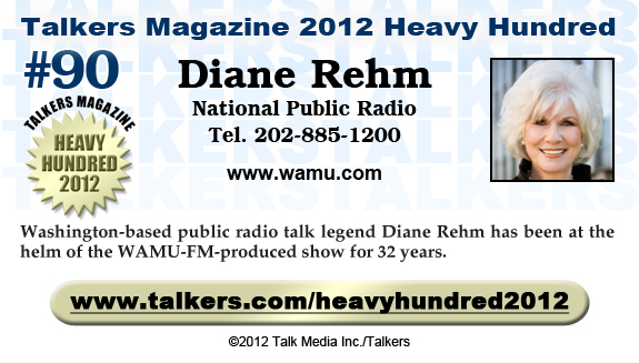 TALKERS 2012 Heavy Hundred #90: Diane Rehm, National Public Radio
