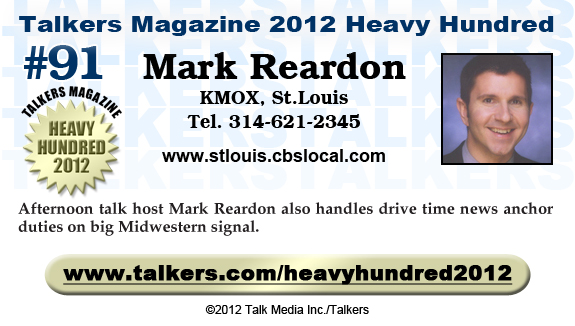 TALKERS 2012 Heavy Hundred #91: Mark Reardon, KMOX, St.Louis