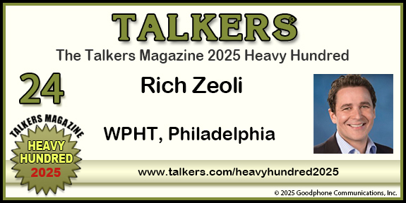 TALKERS 2025 Heavy Hundred #24: Rich Zeoli, WPHT, Philadelphia