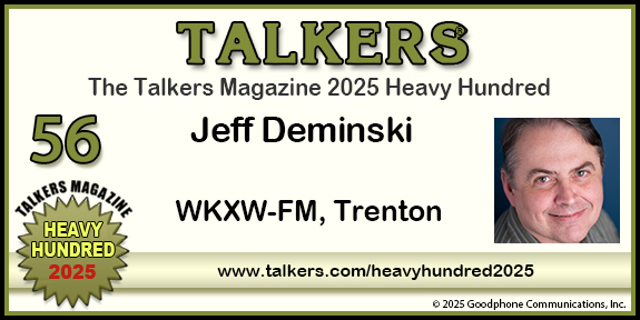 TALKERS 2025 Heavy Hundred #56: Jeff Deminski, WKXW-FM, Trenton