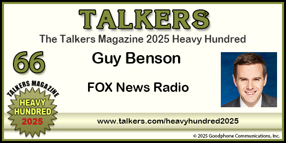 TALKERS 2025 Heavy Hundred #66: Guy Benson, FOX News Radio