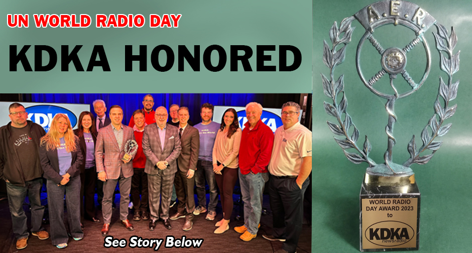 KDKA-AM, Pittsburgh Presented with World Radio Day Award - Vimarsana News