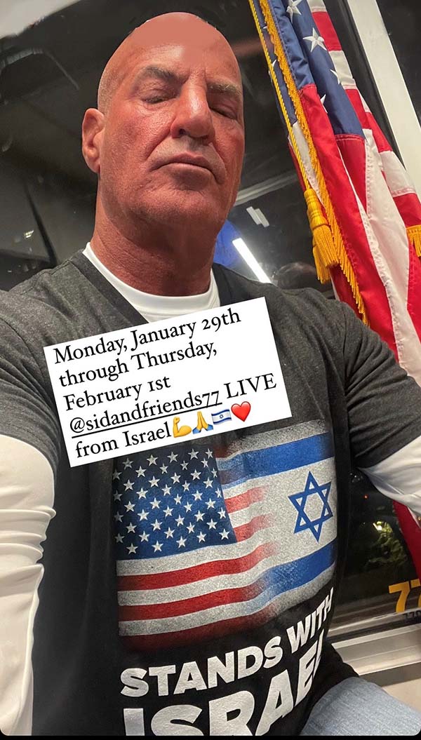 WABC, New York's Sid Rosenberg to Broadcast from Israel - Vimarsana News