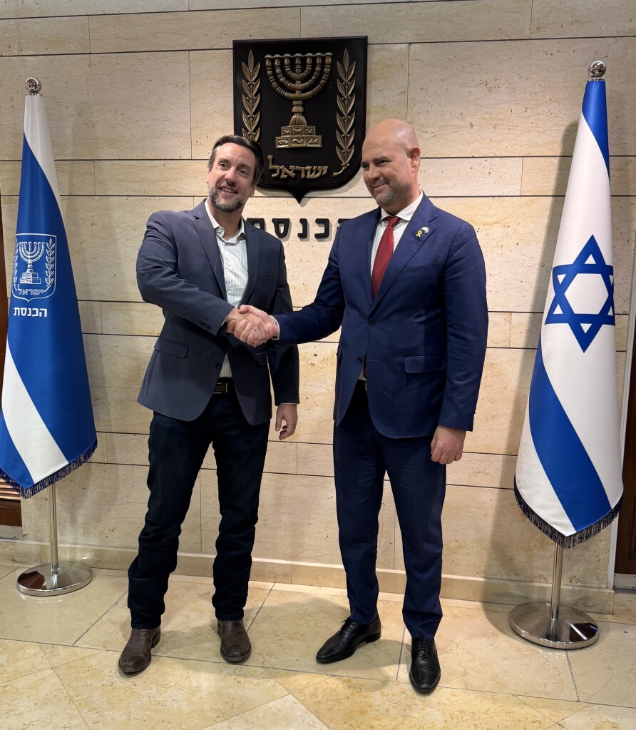 Clay Travis meets with Amir Ohana, Speaker of the Israeli Knesset